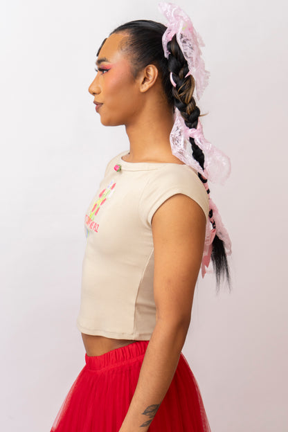 Don't Dump Me Please  Oval Neck Top