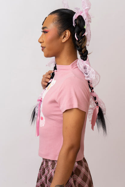 Bisou Bisou Bear Essential Semi Cropped Top