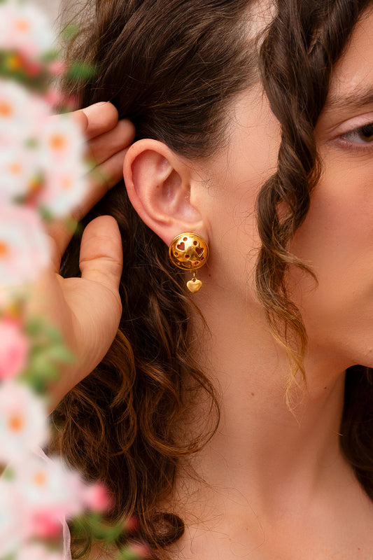 In Love Vintage Clip On Earrings