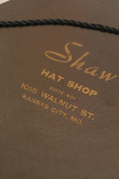 Vintage Shaw Hat Shop 14in Hat Box