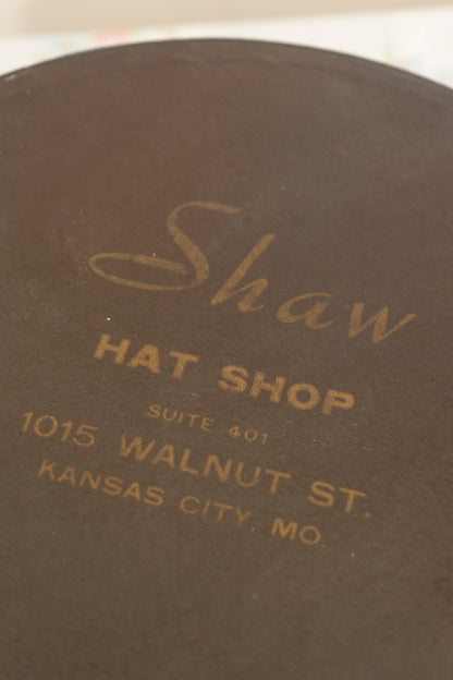 Vintage Shaw Hat Shop 11in Hat Box
