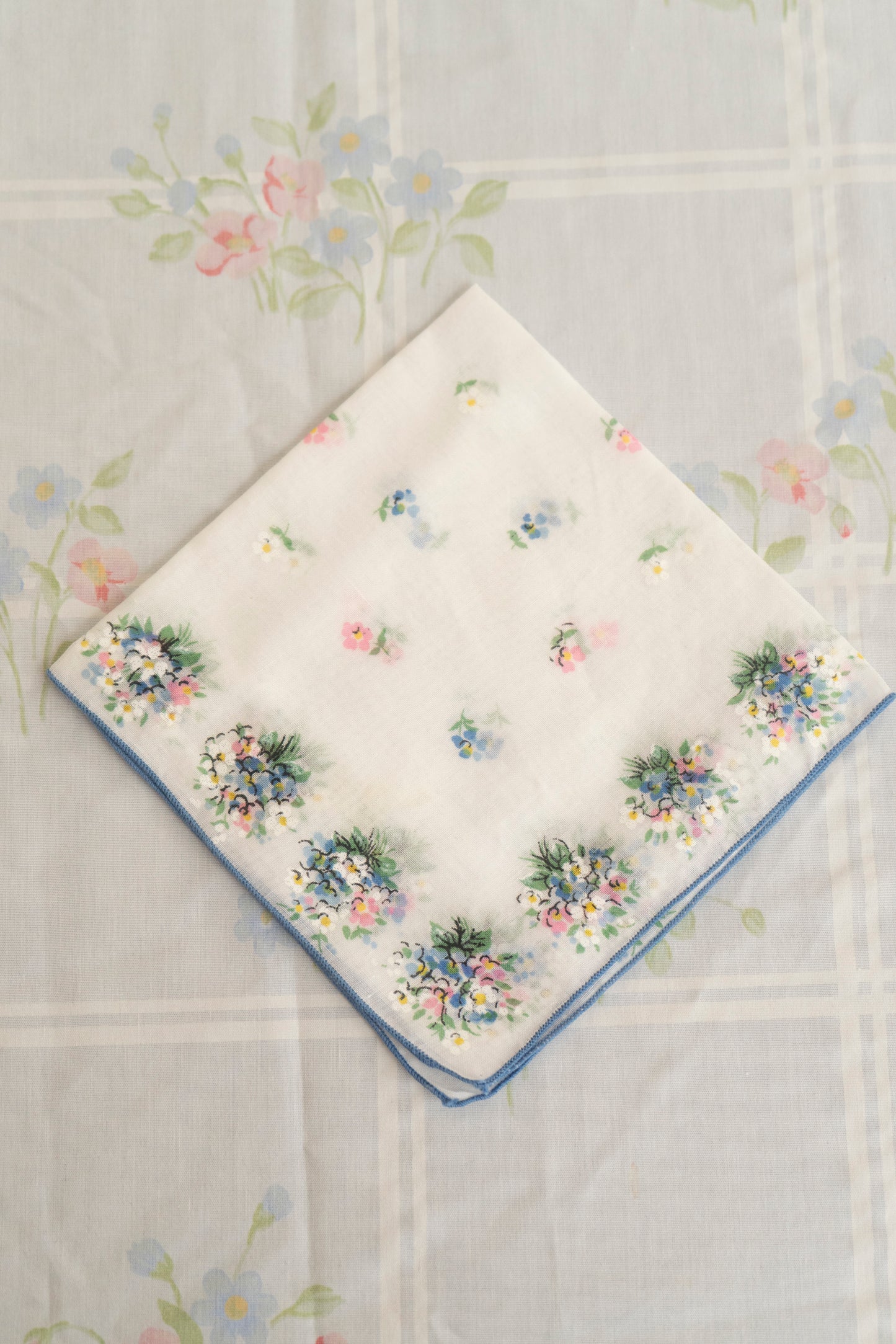 Vintage Floral Bouquet Handkerchief
