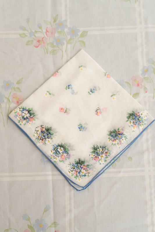 Vintage Floral Bouquet Handkerchief