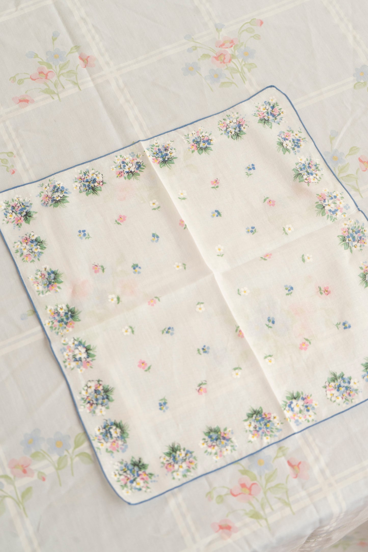 Vintage Floral Bouquet Handkerchief