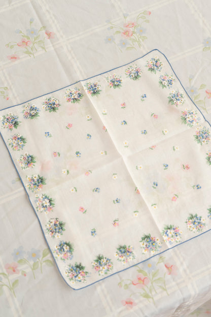 Vintage Floral Bouquet Handkerchief