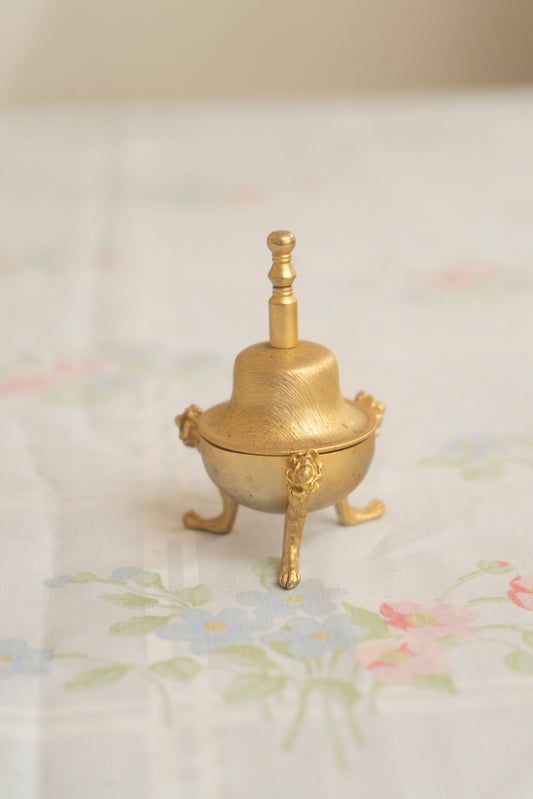 Vintage Brass Saccharin Dinner Bell