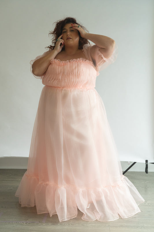 Peach Orchard Tulle Dress