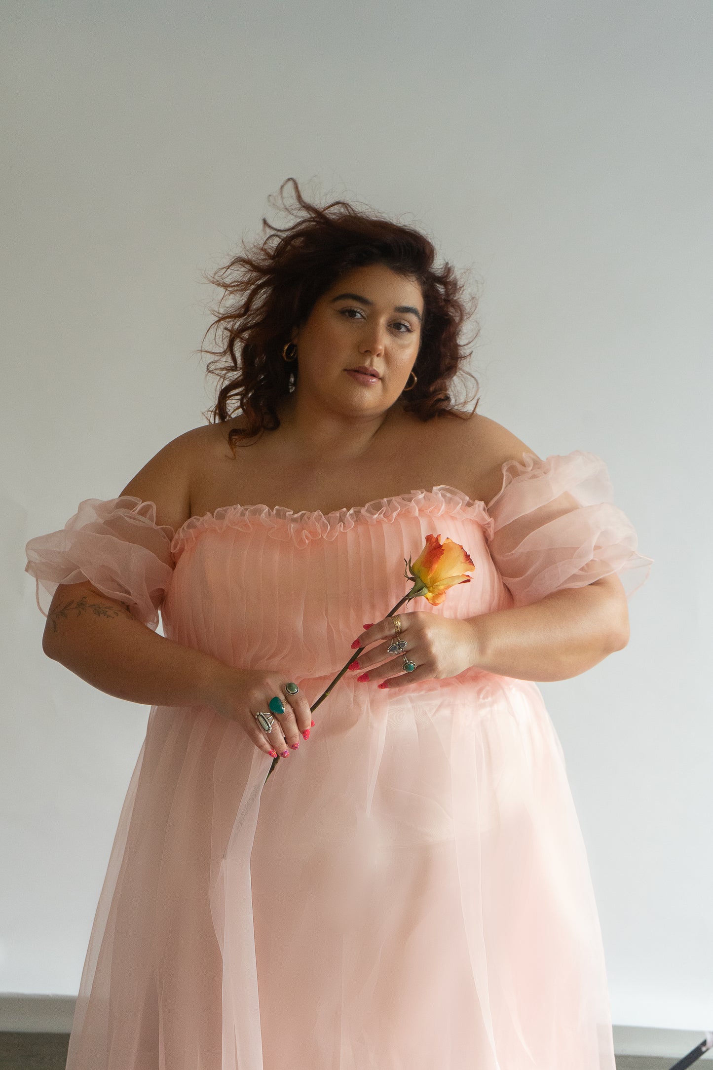 Peach Orchard Tulle Dress