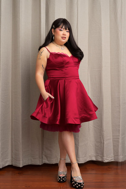 Ruby Gemstone Mini Dress