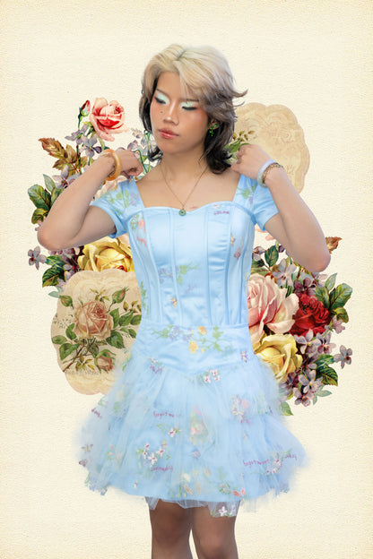 Under The Flower Soft Bone Sleeved Corset and Skirt Set (Freddie x And Our Label)