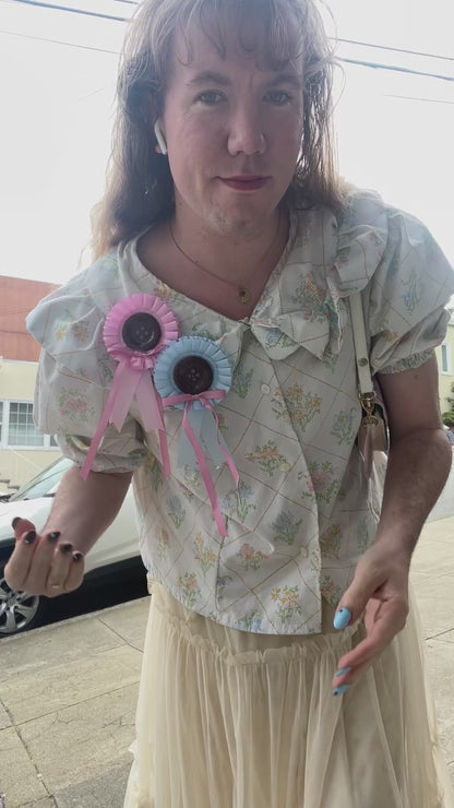 Cute as a Button Prize Ribbon